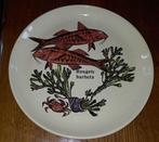Sarreguemines - Lot de 6 Assiettes Service à Poisson Vintage