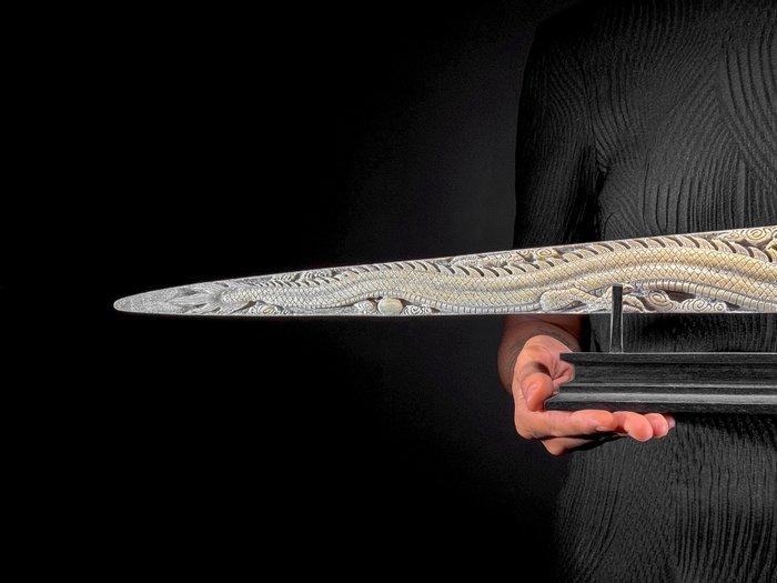 Geen minimale prijs - Prachtige grote, patinaed, met de hand, Antiek en Kunst, Kunst | Designobjecten