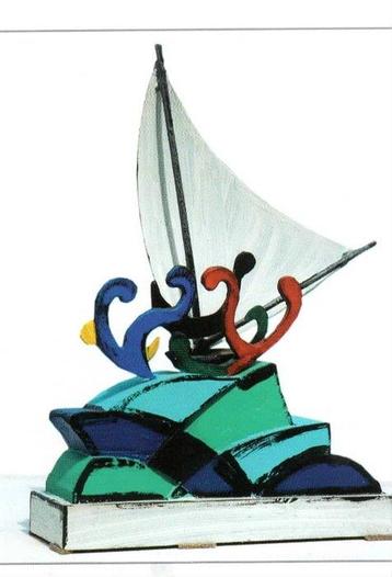 Ugo Nespolo - Ugo Nespolo (1941) - sculptuur, Star - 30 cm -