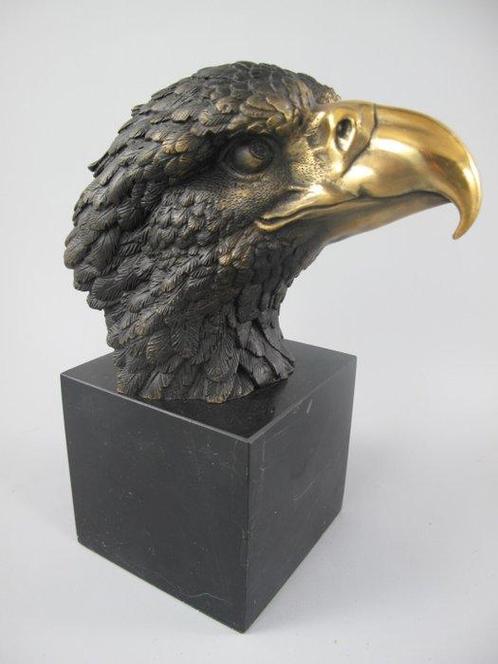 signed by A.Thornbull - Sculpture, EAGLE HEAD-3,3 kg - 21 cm, Antiek en Kunst, Curiosa en Brocante