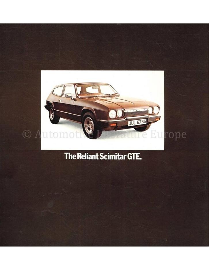 1977 RELIANT SCIMITAR GTE BROCHURE FRANS, Livres, Autos | Brochures & Magazines