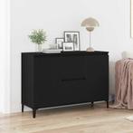 vidaXL Dressoir met lade Zwart 104 x 35 x 70 cm Bewerkt hout, Huis en Inrichting, Verzenden, Nieuw