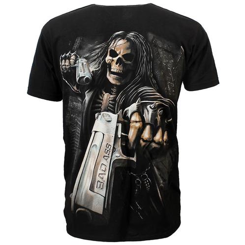 Hitman Skeleton Twee Badass Guns T-Shirt Zwart / Grijs, Kleding | Heren, T-shirts