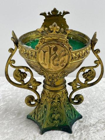 Kaarsenhouder - Koper - Antieke Kerkkaarsenhouder