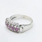 Ring - 18 karaat Witgoud - 0.30ct. tw. Saffier, Handtassen en Accessoires, Ringen, Nieuw