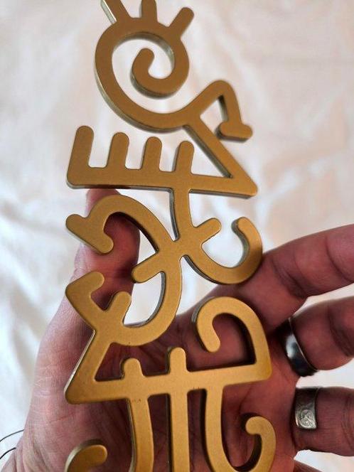 Mister Zion (1973) - Mink - Objet Calligraphique (Or), Antiek en Kunst, Kunst | Designobjecten