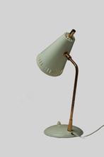 Lamp - Messing, Aluminium - Mintgroene bureaulamp, Antiek en Kunst
