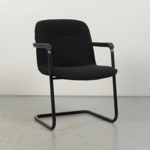 Vergaderstoel Ahrend 5484 - Zwart - Sledeframe, Huis en Inrichting, Stoelen, Gebruikt, Ophalen of Verzenden