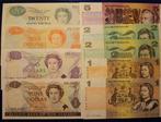 Australië, Nieuw-Zeeland. - 9 Banknotes - Various Dates