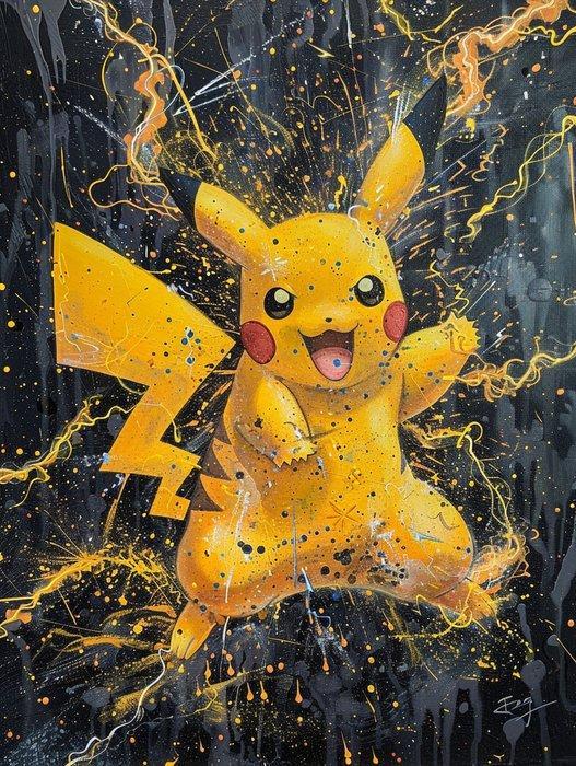 Shayer - Pikachu – Lightning Explosion - XL - 60x80cm - !!, Games en Spelcomputers, Spelcomputers | Overige Accessoires
