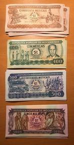 Mozambique. - 70 Banknotes - 1980/1991 - Pick 126, 129b,, Postzegels en Munten