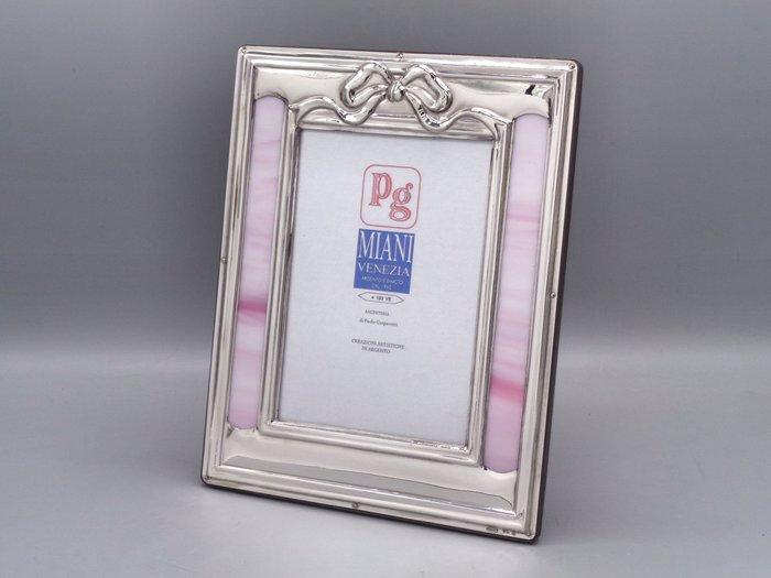 PG-Miani Argenteria - Cadre photo - Argent 925, et le verre, Antiquités & Art, Antiquités | Argent & Or