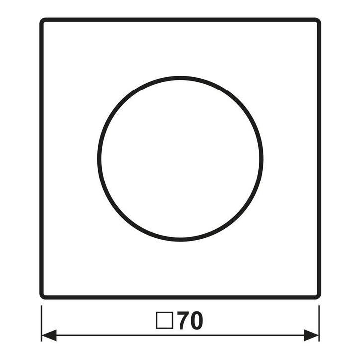 Jung LS Bereik Donkere Rotonde Dimmer Afdekking - AL1740D, Doe-het-zelf en Bouw, Elektriciteit en Kabels, Verzenden