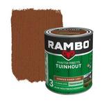 Rambo Pantserbeits Tuinhout Zijdeglans Transparant Donker, Verzenden, Nieuw