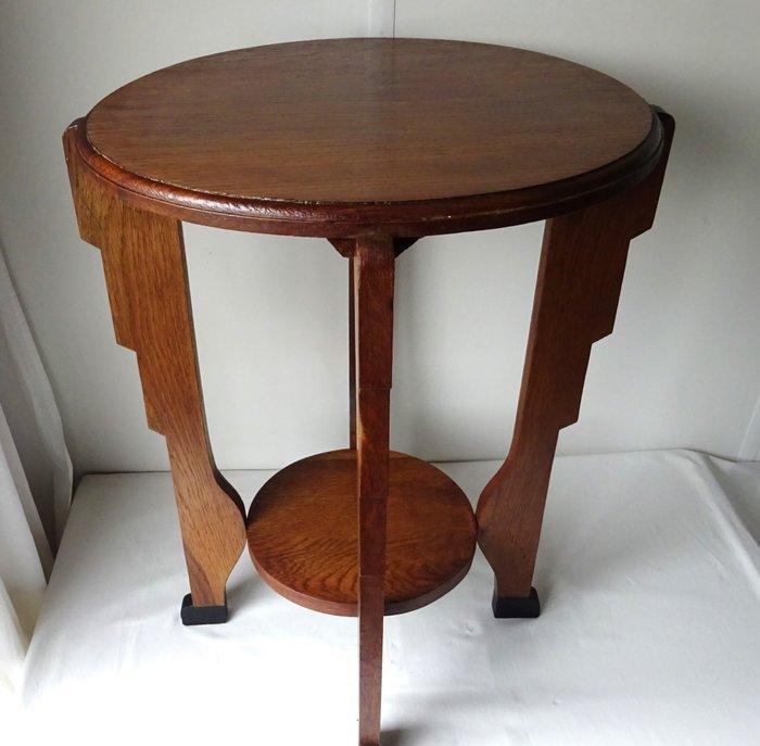 Table dappoint - Chêne - Amsterdamse School, Antiquités & Art, Art | Objets design