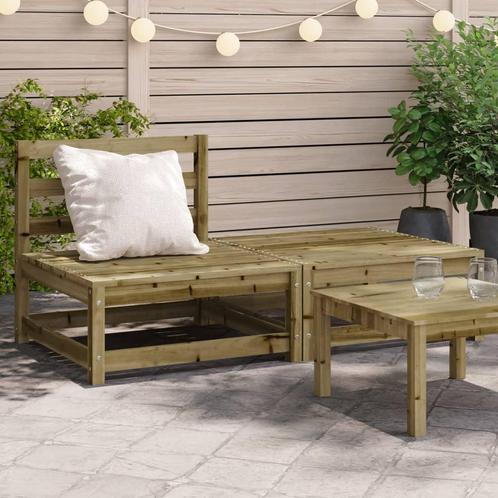 vidaXL CanapÃ© de jardin sans accoudoirs repose-pieds, Jardin & Terrasse, Ensembles de jardin, Neuf, Envoi