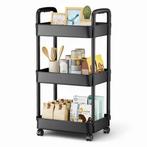 2dekans | Keuken trolley op Wieltjes - 3 laags - Rek -, Ophalen of Verzenden