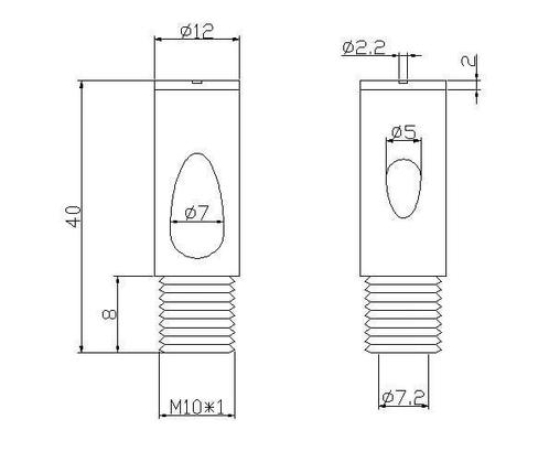 Bevestigingspunt voor staalkabel met stroomdoorvoer., Tuin en Terras, Overige Tuin en Terras, Verzenden