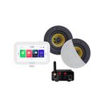 Music Center Set Aquasound N-Joy Met Speakerset Van Rumba, Doe-het-zelf en Bouw, Ophalen of Verzenden, Nieuw, Chroom, Bad