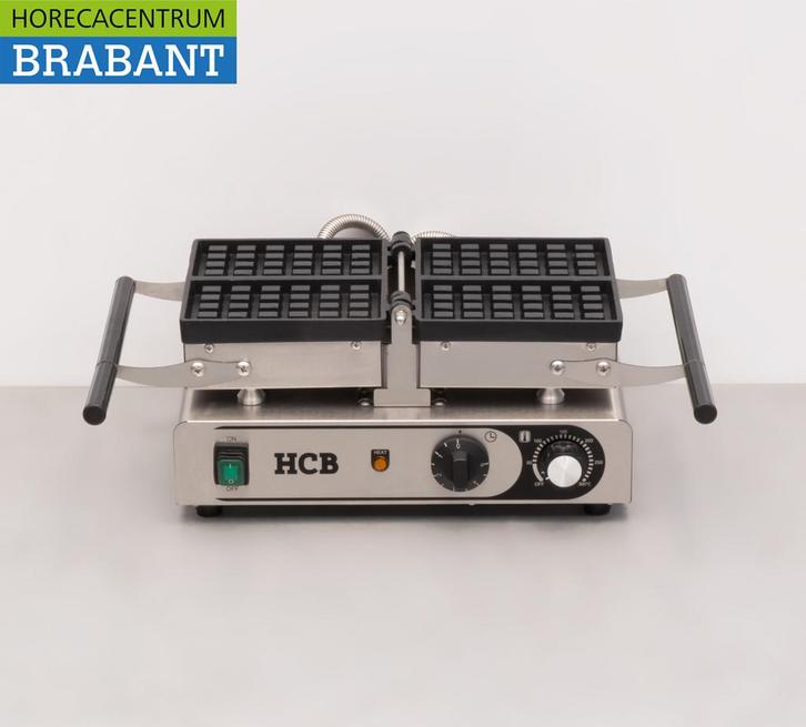 HCB RVS Kantelbare wafelijzer met timer 230V Horeca, Zakelijke goederen, Horeca | Keukenapparatuur, Ophalen of Verzenden