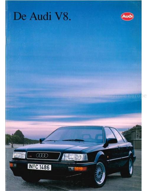 1991 AUDI V8 BROCHURE NEDERLANDS, Boeken, Auto's | Folders en Tijdschriften