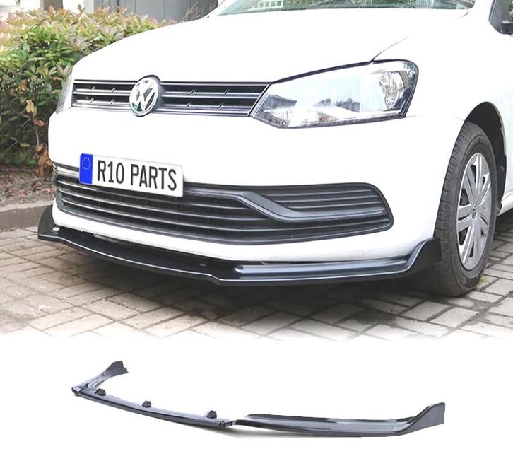 SPOILER LAME AVANT VOLKSWAGEN VW POLO 6C 14-17 NOIR BRILLANT, Auto-onderdelen, Carrosserie, Verzenden