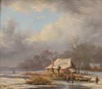 Louis Meyer (1809-1866) - Dutch winter scene, Antiquités & Art