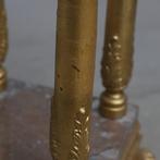 Schrijftafel - Marmer, Hout, Verguld hout, Antiek en Kunst