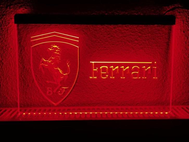 Ferrari neon bord lamp LED cafe verlichting reclame lichtbak, Maison & Meubles, Lampes | Autre, Envoi