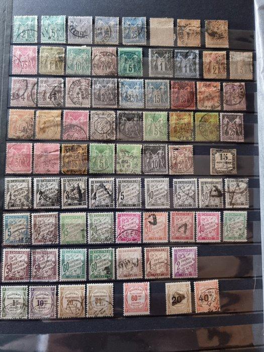 Frankrijk - Frankrijk – type Cérès & Sage – inclusief porto, Postzegels en Munten, Postzegels | Europa | Frankrijk