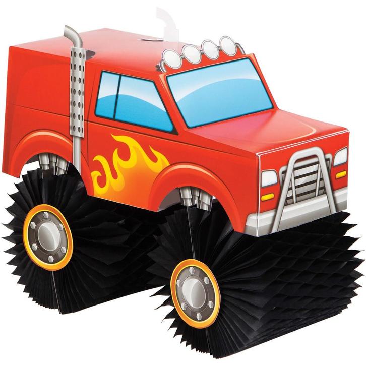 Monster Truck Tafeldecoratie 25cm, Hobby en Vrije tijd, Feestartikelen, Nieuw, Verzenden
