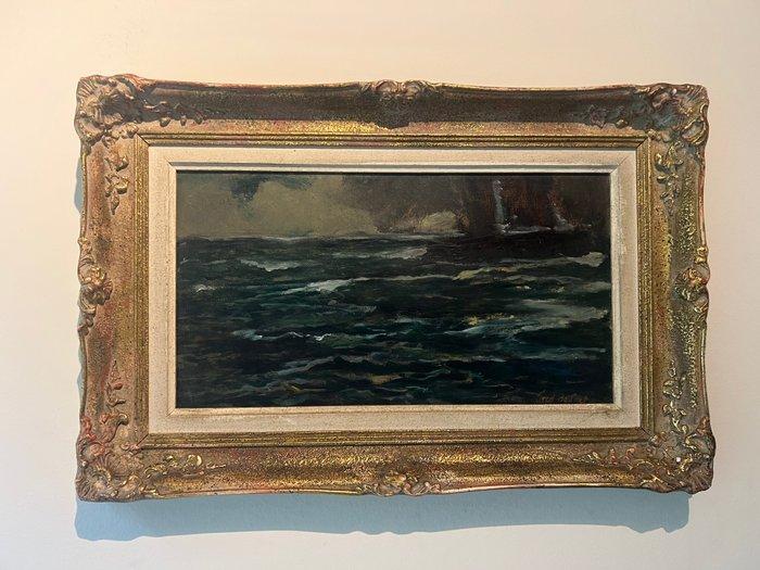 Frederic de Smet (1869-1948) - La mer plissée, Antiek en Kunst, Kunst | Schilderijen | Klassiek