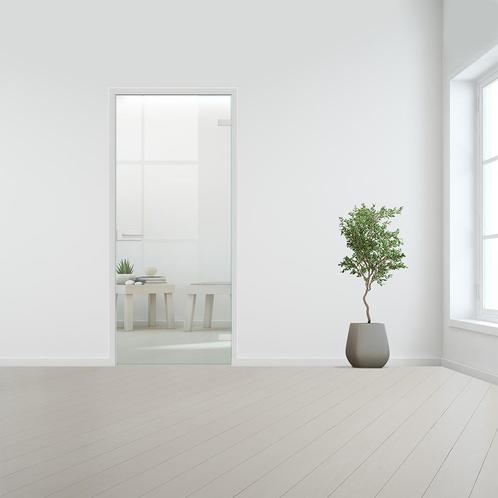 Glazen binnendeur voor stomp kozijn aluminium beslag-Rechtsd, Bricolage & Construction, Fenêtres & Moustiquaires, Envoi