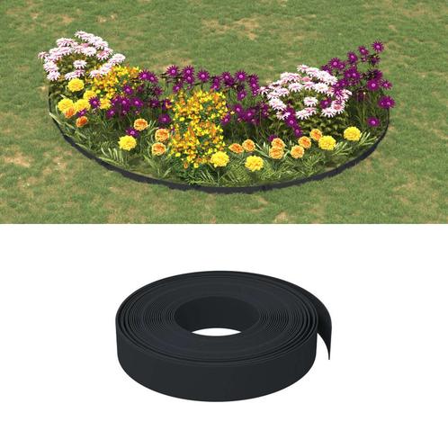 vidaXL Tuinbegrenzing 10 m 10 cm polyetheen zwart, Tuin en Terras, Bielzen en Borduren, Nieuw, Verzenden