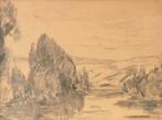 Maximilien Luce (1858-1941) - Paysage à la rivière, Antiek en Kunst
