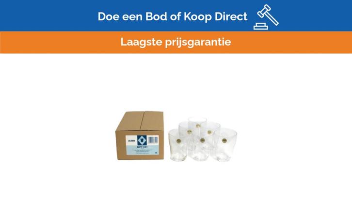 Bieden: Alessi Crystal Water Glass 230ml -, Huis en Inrichting, Keuken | Servies, Ophalen of Verzenden