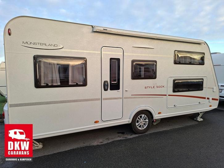 LMC Style 500 K Lift  2020, Caravans en Kamperen, Caravans, 1250 - 1500 kg, Fietsenrek, Gascomfoor, Hordeur, Kachel, Koelkast