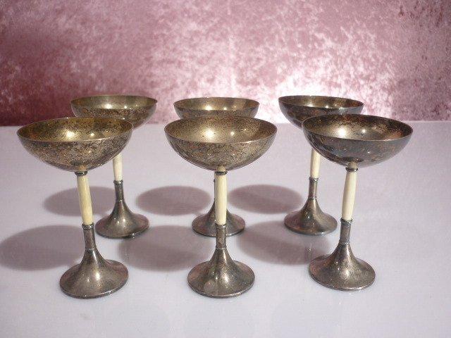 Art Nouveau WMF - Drinkset (6) - Verzilverd, Antiek en Kunst, Kunst | Designobjecten