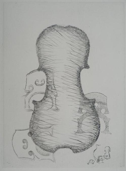 Fernandez Arman (1928-2005) - Composition musicale : Violon, Antiek en Kunst, Antiek | Overige Antiek