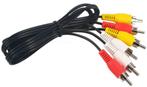 Merkloos 3x RCA naar 3x RCA Composiet Kabel-1.5M (Diversen), Doe-het-zelf en Bouw, Elektriciteit en Kabels, Ophalen of Verzenden