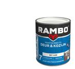 Rambo Pantserbeits Deur & Kozijn Dekkend Wit 0.75L, Doe-het-zelf en Bouw, Verf, Beits en Lak, Verzenden, Nieuw, Wit