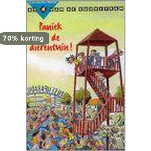 Paniek in de dierentuin! De 4 van de vuursteen 9789054252603, Boeken, Kinderboeken | Jeugd | 13 jaar en ouder, Zo goed als nieuw