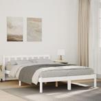 vidaXL Bedframe extra lang zonder matras grenenhout wit, Huis en Inrichting, Slaapkamer | Bedden, Verzenden, Nieuw