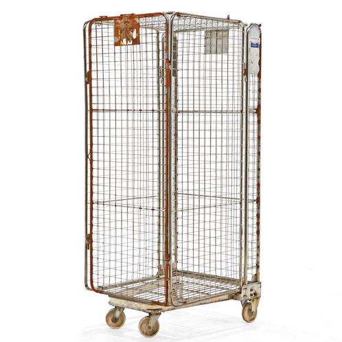 Gebruikte Anti-diefstal rolcontainer a-frame nestbaar, Doe-het-zelf en Bouw, Transportwagens, Gebruikt, Ophalen of Verzenden