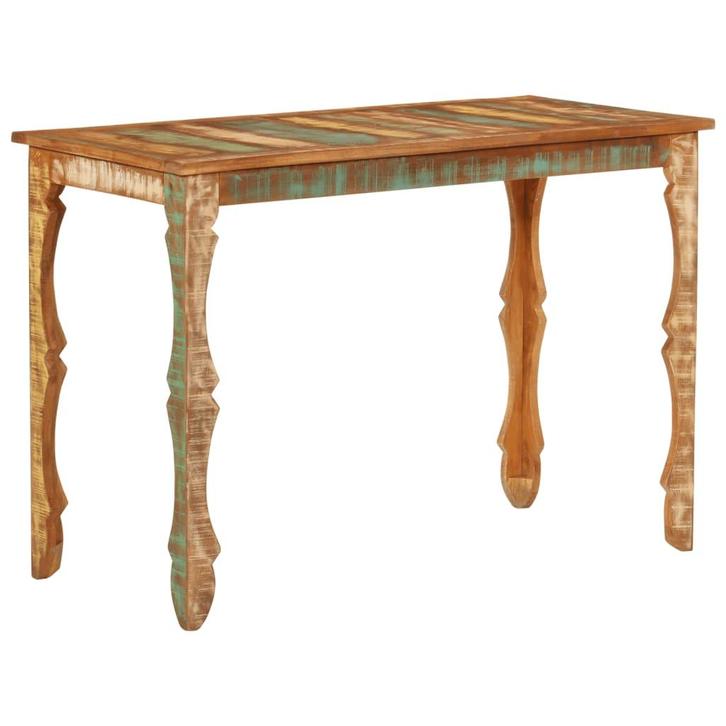 vidaXL Eettafel 110x52x76 cm gerecycled massief hout, Huis en Inrichting, Tafels | Eettafels, Nieuw, Verzenden