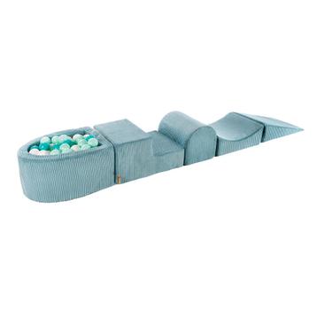 Speelset met kleine ballenbak - Turquoise/Wit/Mint, Verzenden