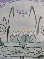 Jugendstil Carreau - Art nouveau avec des nénuphars et une, Antiek en Kunst