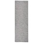 vidaXL Buitenkleed platgeweven 80x250 cm bruin en blauw, Huis en Inrichting, Stoffering | Tapijten en Vloerkleden, Verzenden, Nieuw