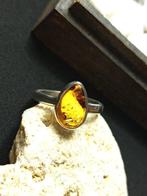925 zilveren ring met amber van topkwaliteit, uniek stuk- 3