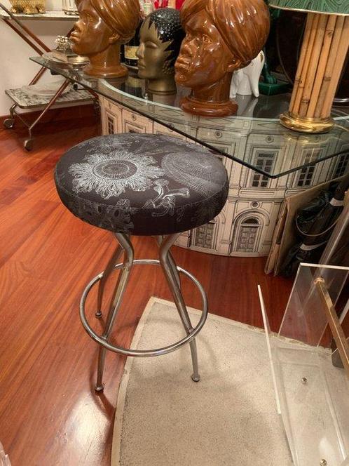 Kruk - Gestoffeerde stoffen fauteuil Fornasetti Zeedecors -, Antiek en Kunst, Antiek | Meubels | Stoelen en Sofa's